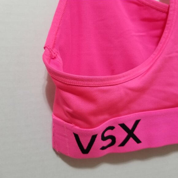 Victoria's Secret bra Small VSX The Player racerback workout gym sports neon - Picture 6 of 10